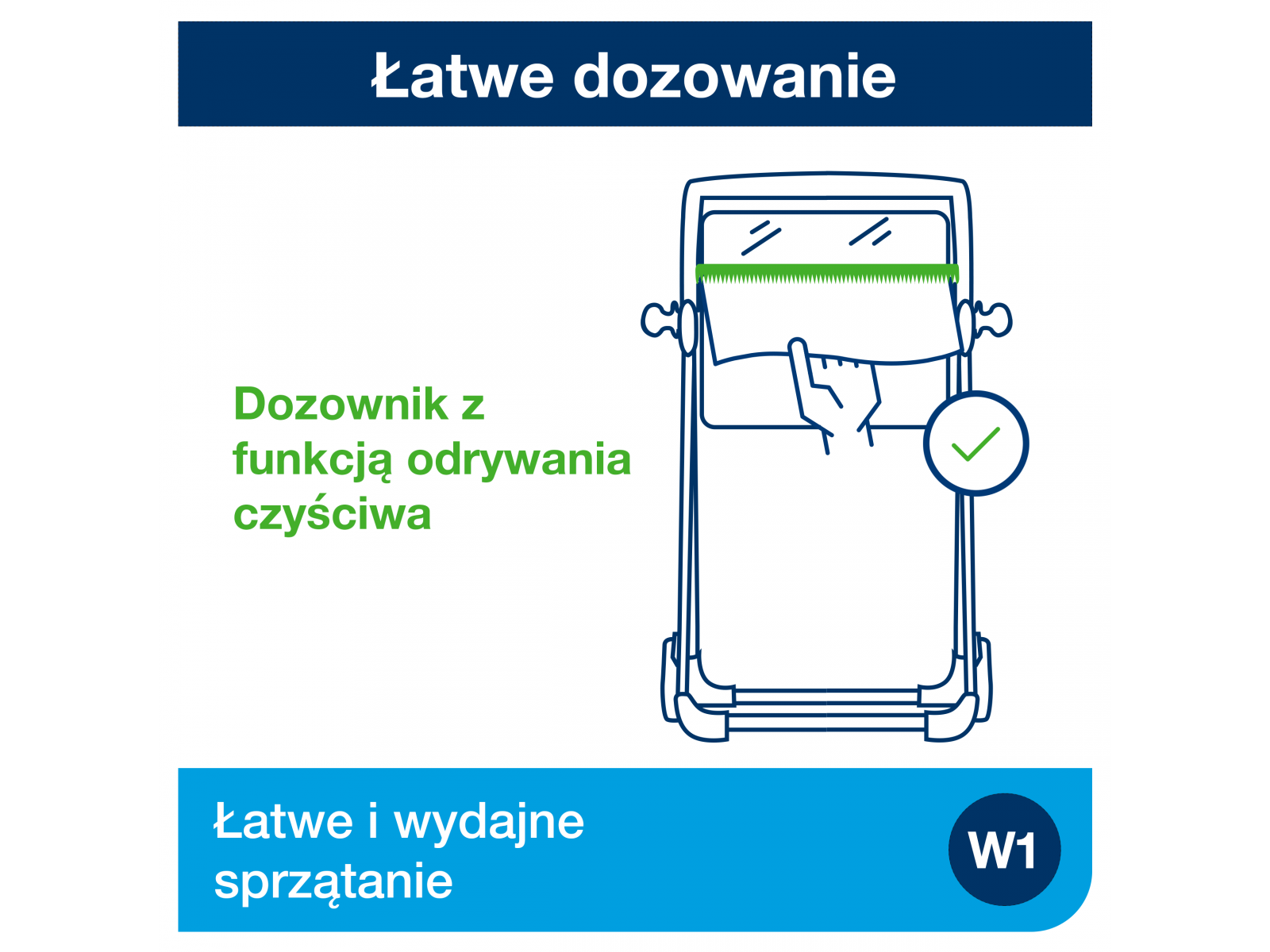 Stojak do czyściw W1 TORK 652008 Black Red Stand Premium